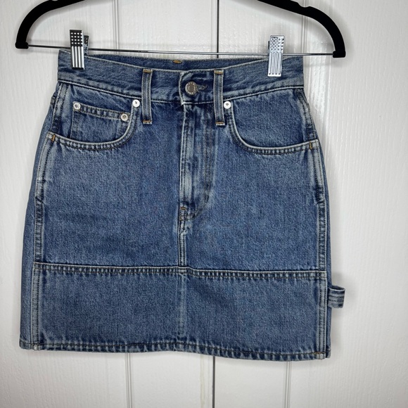 Helmut Lang Femme Utility Denim Mini Skirt - Picture 3 of 8